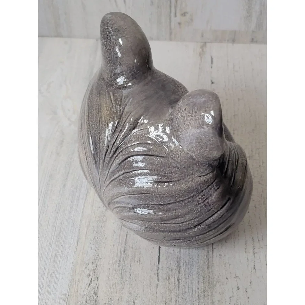 Halloween ceramic black cat face tealight home decor‎